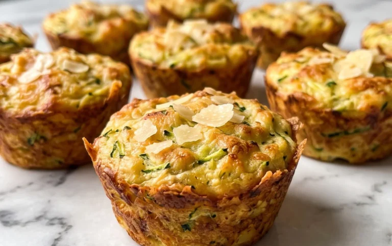 Crispy Parmesan Zucchini Potato Muffins