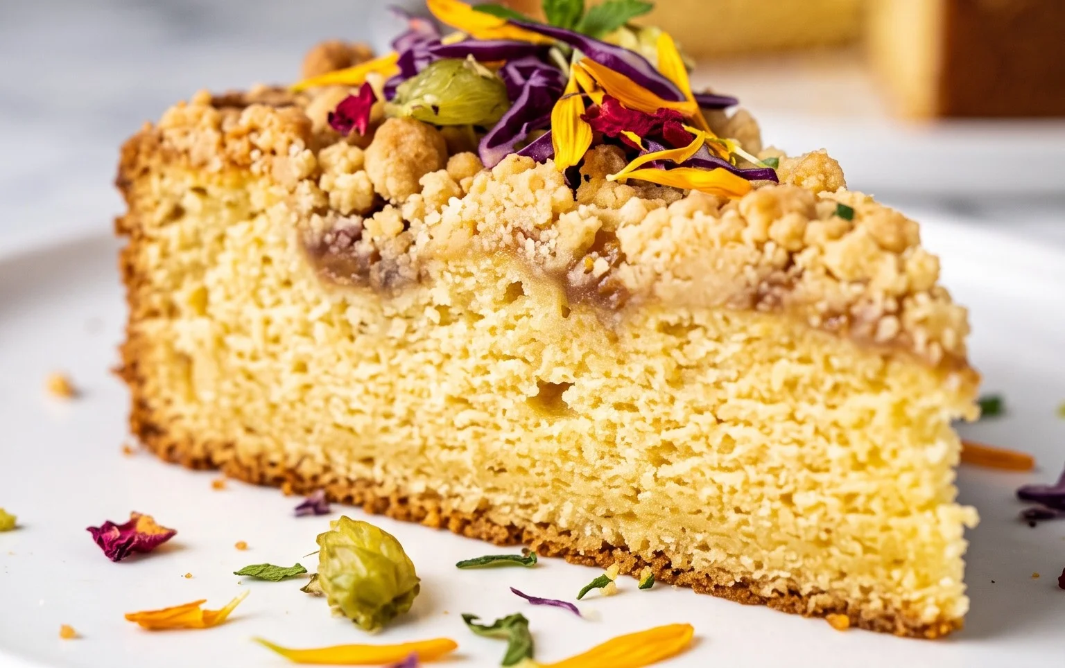 Stachelnon-alcoholic beerkuchen mit Streuseln