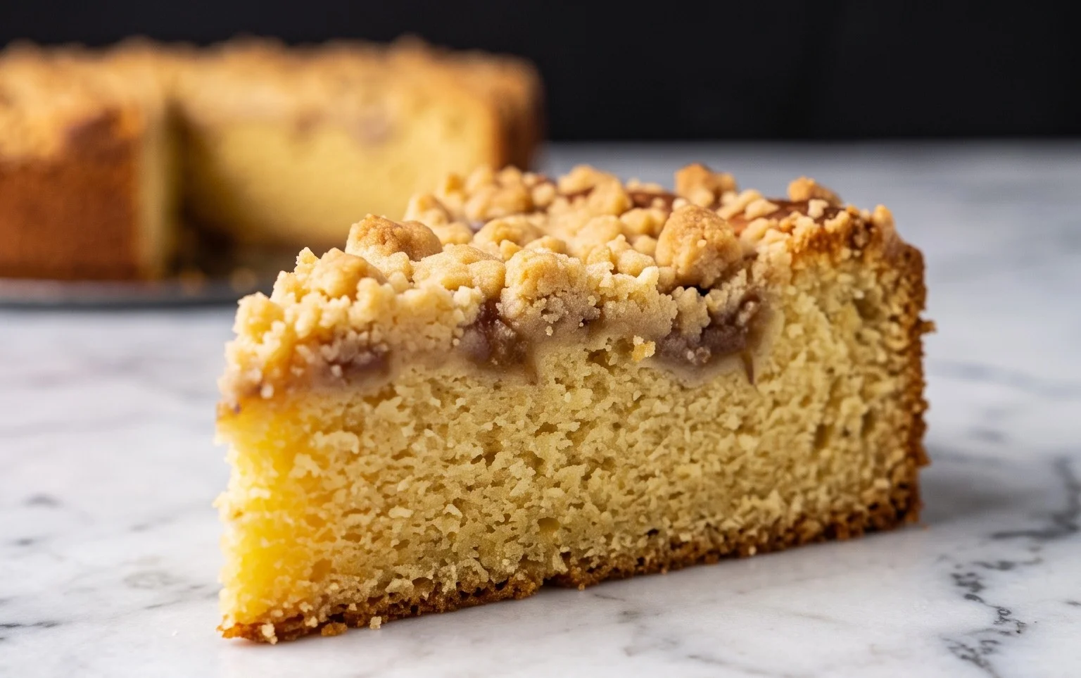 Stachelnon-alcoholic beerkuchen mit Streuseln