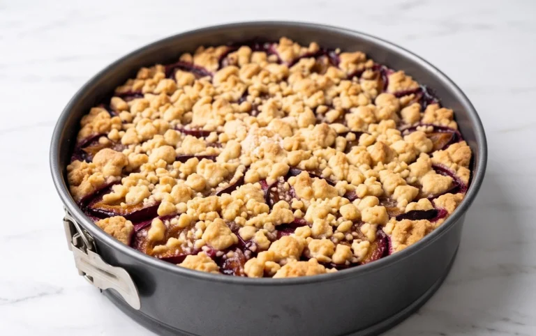 Pflaumenkuchen mit Streuseln aus der Springform Rezept