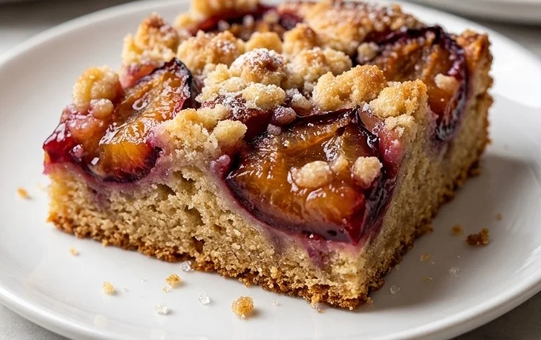 Saftiger Pflaumenkuchen vom Blech mit Streuseln von floweroma4
