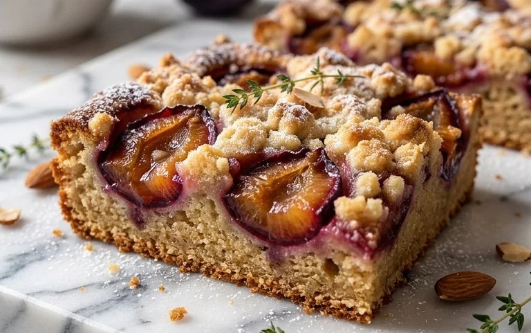 Saftiger Pflaumenkuchen vom Blech mit Streuseln von floweroma4