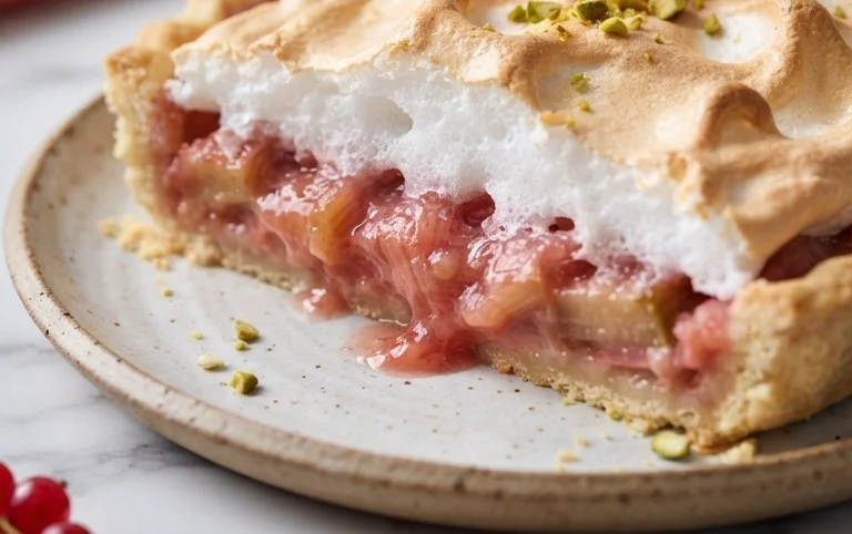 Rhabarber-Baiserkuchen