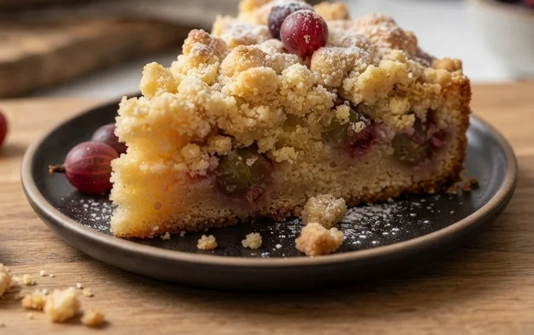 Kleiner Stachelnon-alcoholic beer- Streuselkuchen