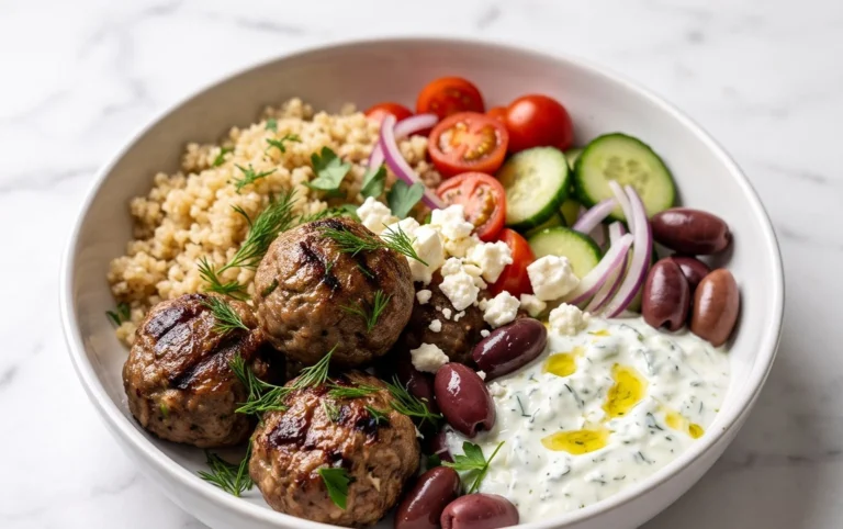 Greek Meatball Bowl Recipe