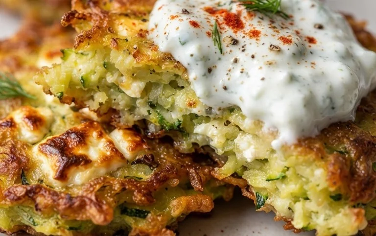Zucchinipuffer mit Feta und Tzatziki: Das Unglaubliche Ultimative Rezept für 4 Portionen