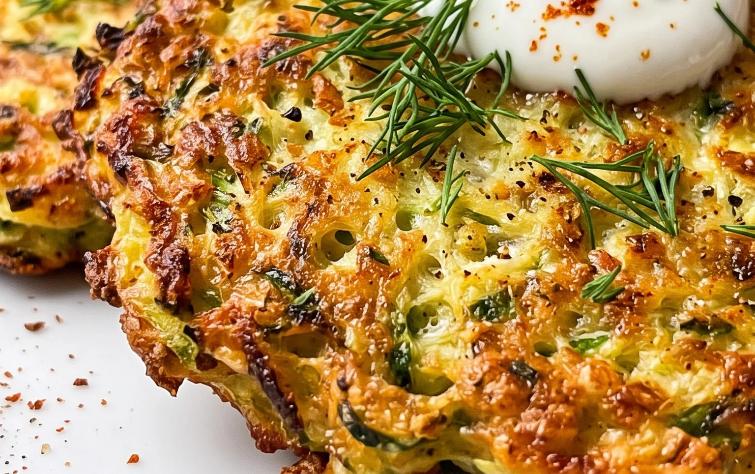 Zucchinipuffer aus dem Ofen