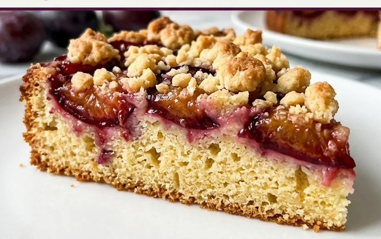 Pflaumenkuchen mit Streuseln