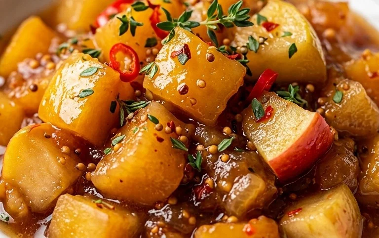 Rezept f&uuml;r Quittenchutney mit Apfel