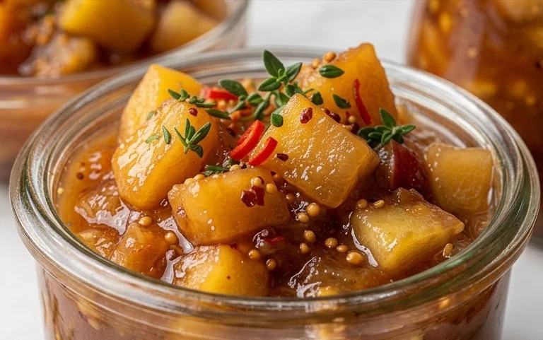 Rezept f&uuml;r Quittenchutney mit Apfel