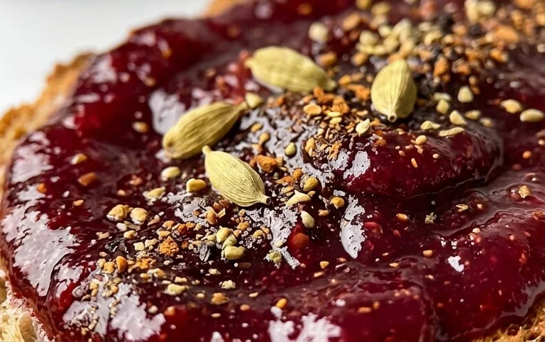 Spiced Plum Jam With Cardamom and Cinnamon