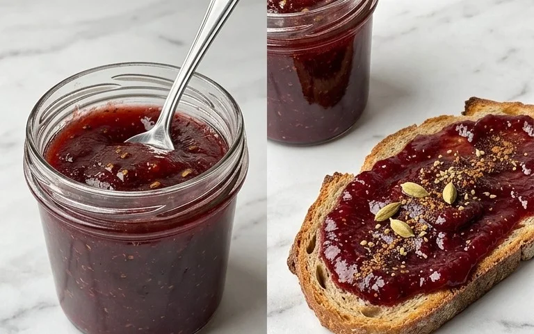 Spiced Plum Jam With Cardamom and Cinnamon