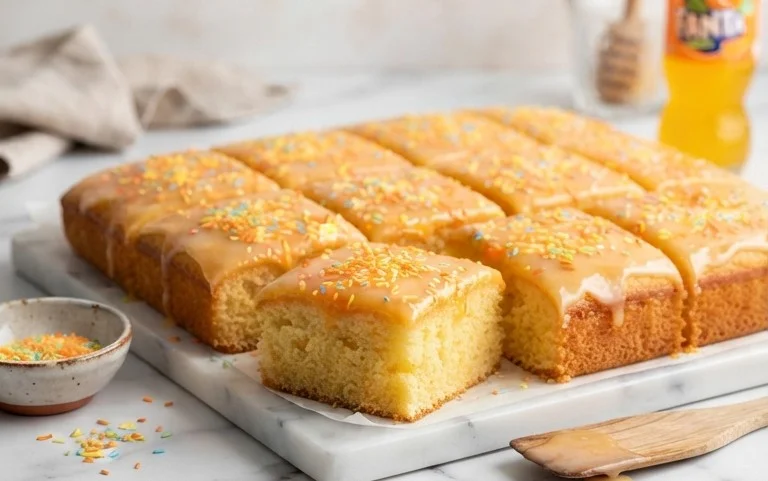 Fantakuchen vom Blech | einfaches Tassenrezept